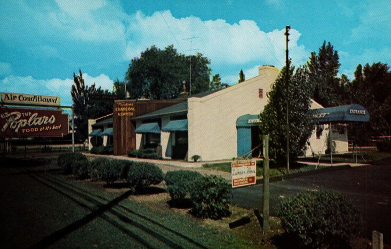Warrens Poplars (Grapevine Restaurant) - Vintage Postcard